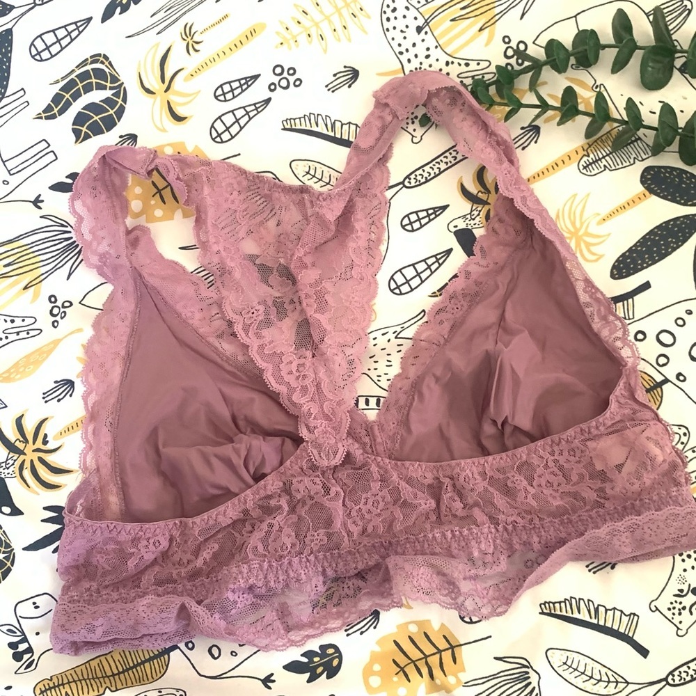 Victoria Secret Lace Mauve Bralettes. Size L - Picture 2 of 6
